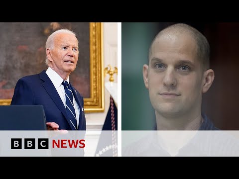 US President Joe Biden welcomes prisoners' release in huge swap with Russia | BBC News