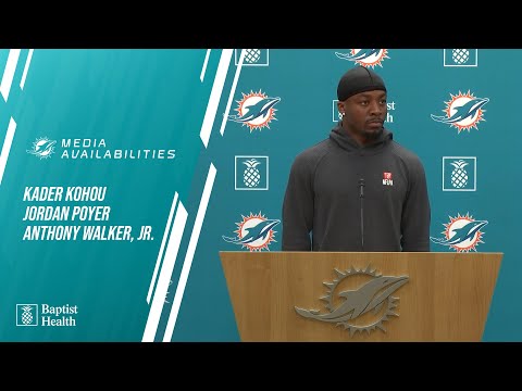 Kohou, Poyer, Walker, Jr. meet with the media l Miami Dolphins