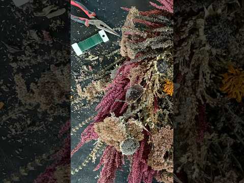 Dried Flowers: A Wreath to Feed the Birds : Zone 5 : #cutflowers #flowers #sunflowers