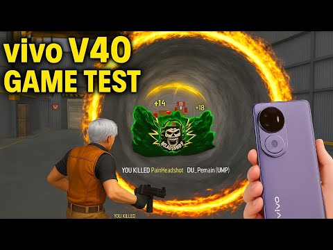 Vivo v40 gaming test // Free fire // Gaming tes,
