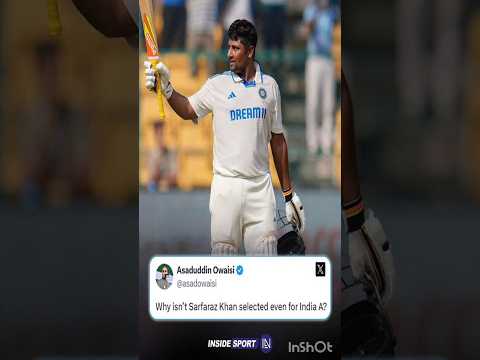 Sarfaraz Khan Not selected India A #cricket #bcci #indiateam #india #shorts #shortsfeed #viralvideo