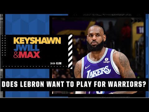 LeBron just wants to stay relevant! - Key on LeBron's comments on playing for the Warriors | KJM video clip