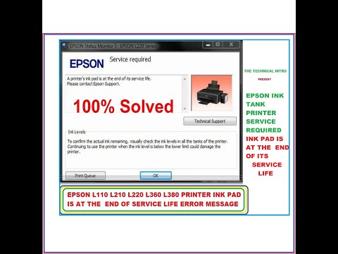 epson l210 ink error