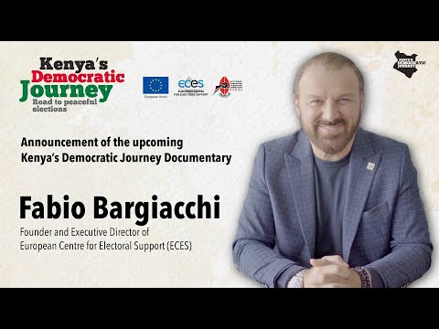 Fabio Bargiacchi announcement of the documentary Kenya Democratic Journey
