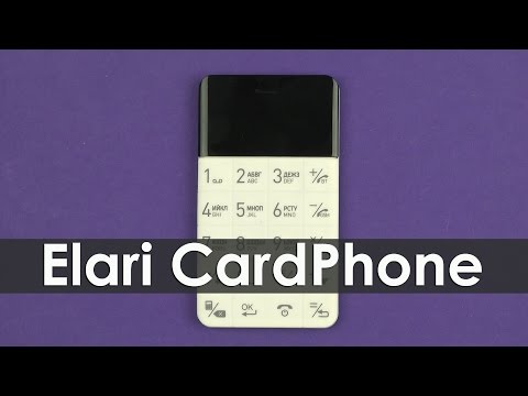 Телефон elari cardphone обзор