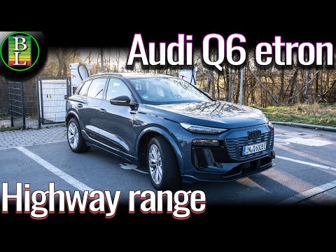 Audi Q6 E-tron Quattro (AWD,95kWh) - 130 km/h (81mph) range test