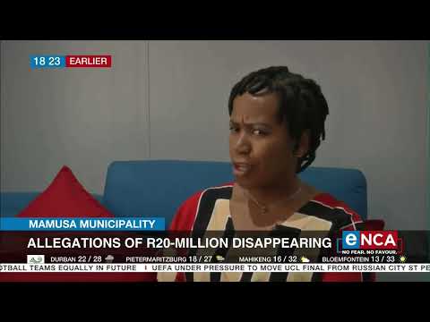 Allegations of R20 million disappearing