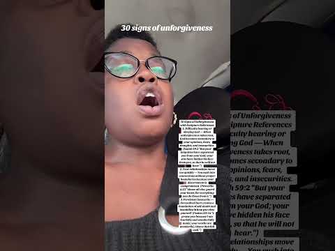30 signs of unforgiveness pt1 #fypage #bibleverse #biblepassage #jesuschrist #faith #theprophecy