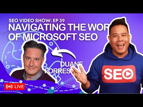 ? SEO Video Show ep. 039: Duane Forrester - VP Insights @ Yext (Microsoft SEO & Ran Bing Webmasters)