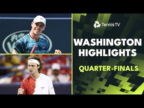 Rublev Takes On Tiafoe; Shelton & Korda In Action | Washington 2024 Quarter-Finals Highlights