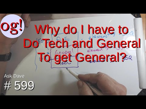 Why do I have to do Tech and General to get General? (#599)