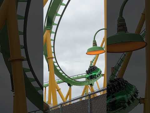Off-ride Riddler's Revenge At Six Flags Magic Mountain #rollercoasters #sixflagsmagicmountain #ride