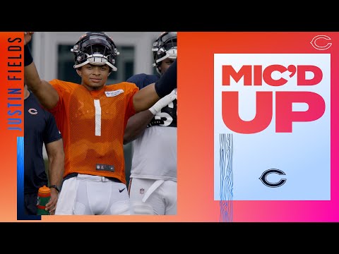 Justin Fields mic'd up at training camp | Chicago Bears video clip