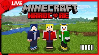 死んだら終了マイクラハードコア生活 w/えびす＆ぺんと｜シーズン2～5の1日目【えんちょう。視点】