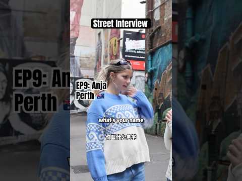 🇦🇺Street Interview of Perth young girl. Guess what's her favourite food in Australia?