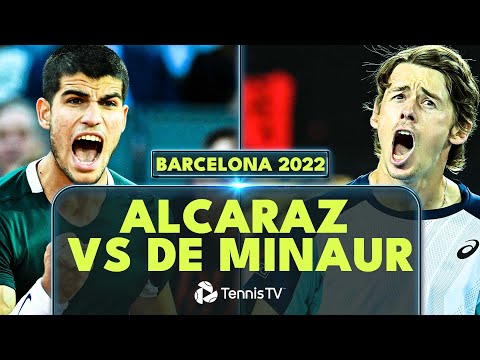 Carlos Alcaraz vs Alex De Minaur EPIC! | Barcelona 2022 Extended Highlights