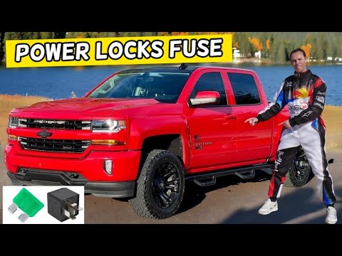 CHEVROLET SILVERADO POWER LOCKS FUSE LOCATION REPLACEMENT 2014 2015 2016 2017 2018 2019