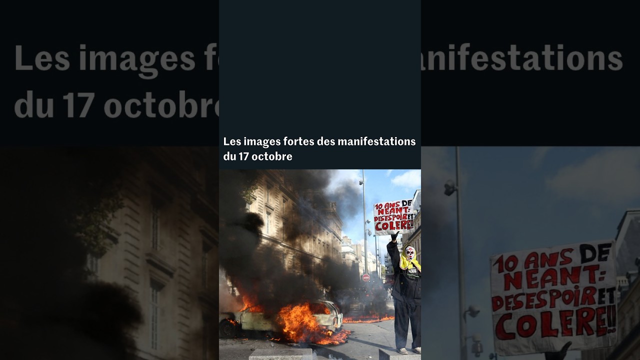 Les images fortes des manifestations du 17 octobre