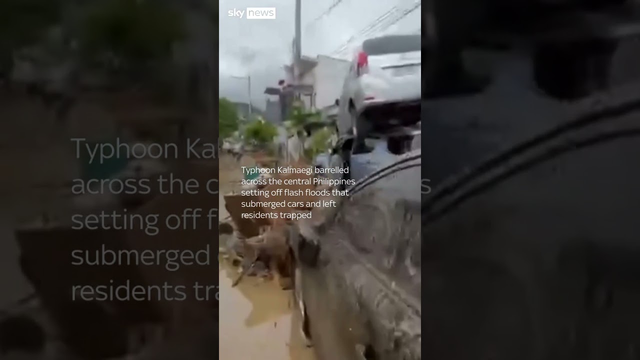 Typhoon displaces tens of thousands in the Philippines