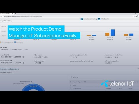 IoT Management Portal Demo from Telenor IoT