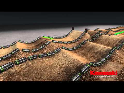 Supercross LIVE! 2013 - St. Louis 3-2-13 - Monster Energy Supercross Animated Track Map 