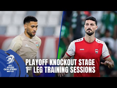All set for the 1st leg: Training Ground Insights from Iraq and UAE | AFC Asian Qualifiers™ Playoffs