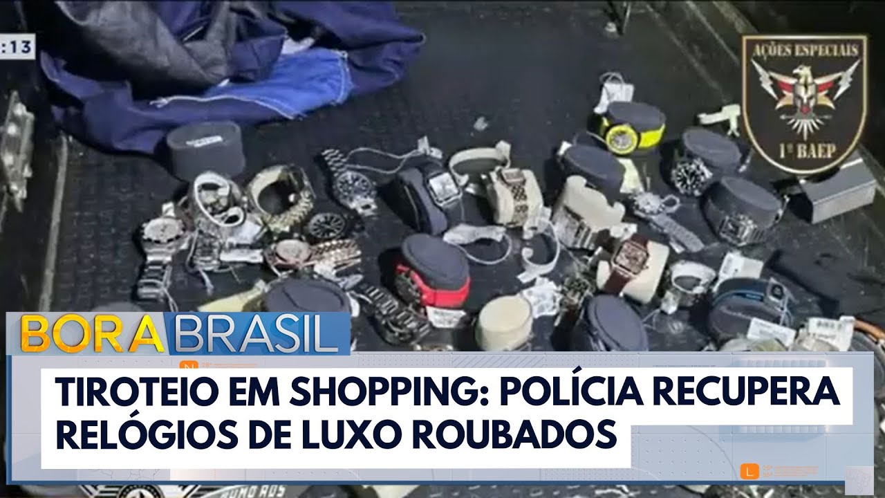 Tiroteio em shopping Polícia recupera relógios de luxo roubados em Campinas SP