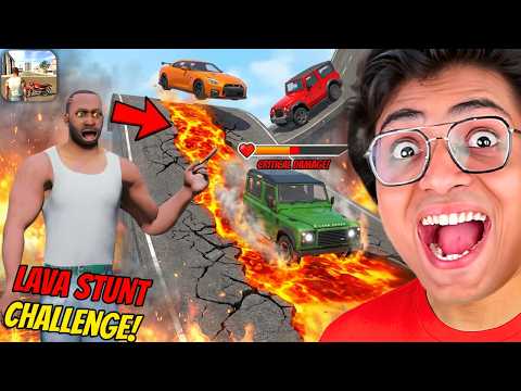 INDIAN BIKE DRIVING 3D Cars vs LAVA ROADS Challenge😱