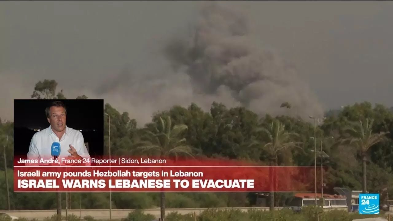 'We got caught in a huge traffic jam of people fleeing the Israeli airstrikes' • FRANCE 24
