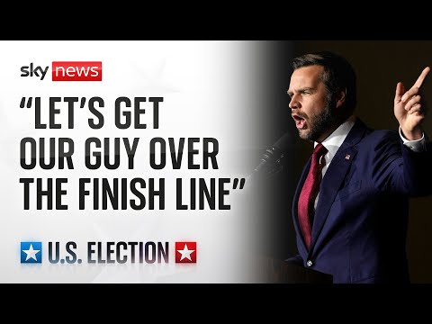 Watch live: JD Vance speaks at a campaign rally in Wisconsin - eight days away from the election