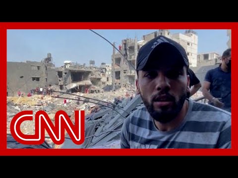 Video shows chaos and horror following Israel's latest airstrike to refugee camp in Gaza
