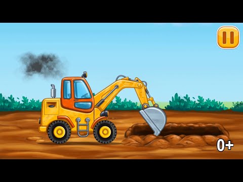 🚚🚜Игры для мальчиков и девочек. Грузовики и стройка. 0+