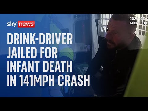 Drink-driver jailed for causing deaths of woman and infant in 141mph crash