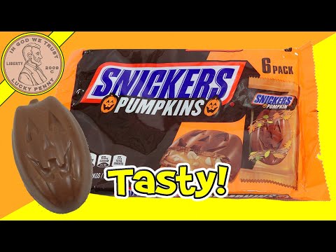 Pumpkin Shaped Snickers Bars Halloween Candy Snack