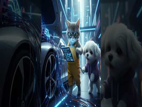 Maru’s Lightning Car Goes Crazy! ⚡🐶 | AI PETS Short Film #lightningcar #aipets  #aianimation #car