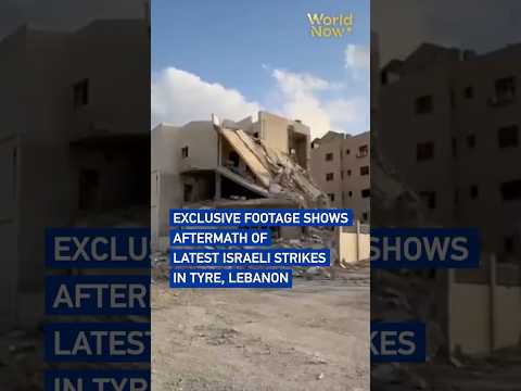 Exclusive footage shows aftermath of latest Israeli strikes in Tyre, Lebanon #worldnow