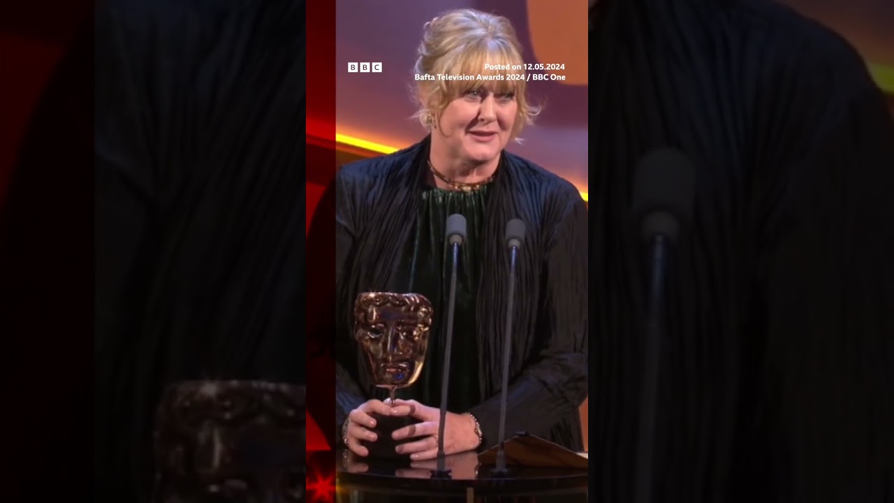Sarah Lancashire won a TV Bafta for her performance in Happy Valley. #HappyValley #Baftas #BBCNews