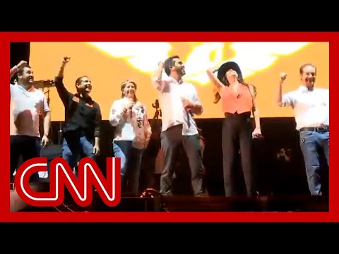Video shows stage collapse at Mexico election rally