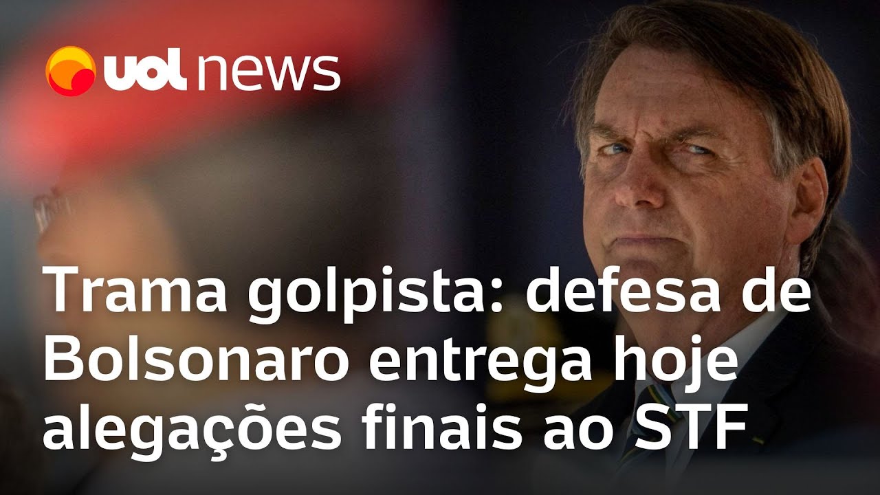 Bolsonaro e demais réus da trama golpista entregam hoje alegações finais ao STF