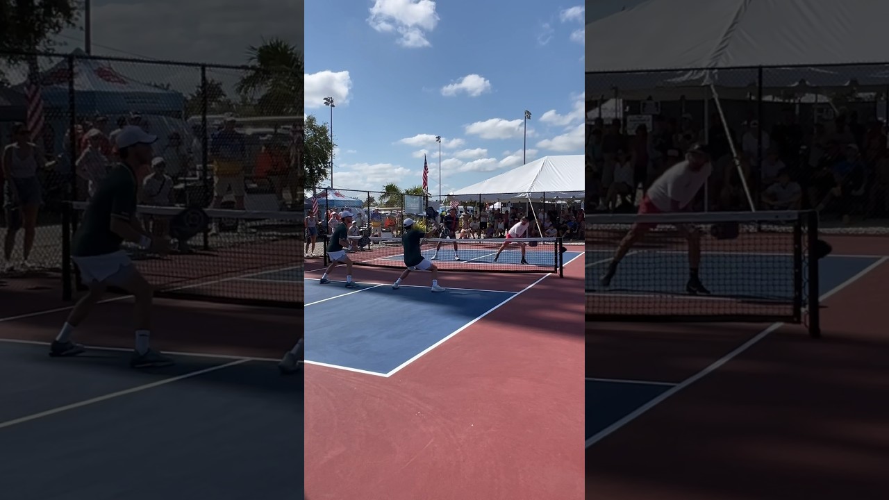 Now that’s how you hit a scorpion shot🦂 #pickleball #shorts