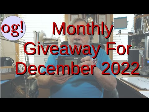 Monthly Giveaway for Decemer 2022