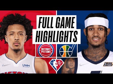 PISTONS at JAZZ | FULL GAME HIGHLIGHTS | January 21, 2022 video clip