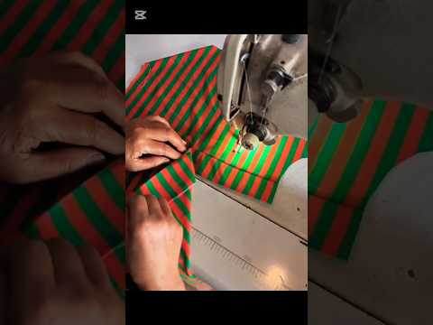 How to Sew a Front Placket Slit Easily | Quick & Simple Sewing Tutorial for Beginners#sewing #shorts