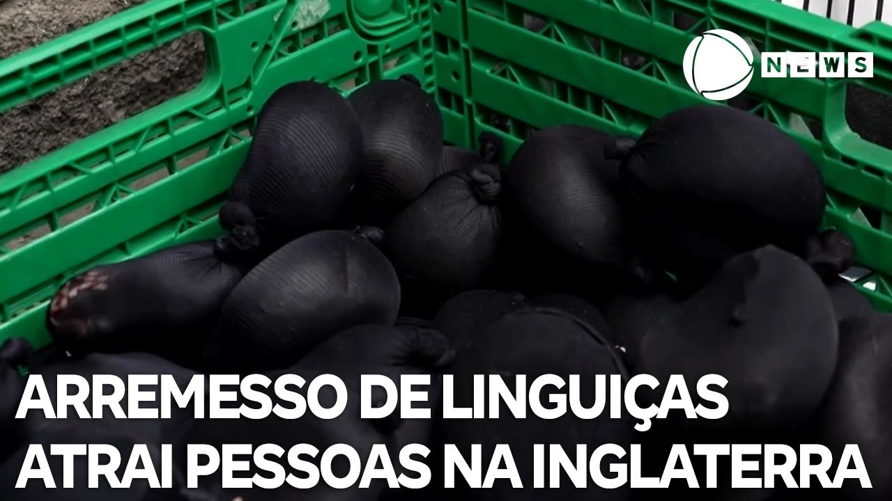 Conheça o esporte de arremesso de linguiça para derrubar tortas