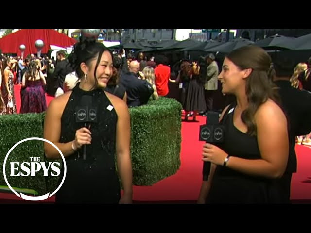 NACDA Captains Sophia Groth & Jami Morris join the ESPYS red carpet (📍 @allstate) | 2025 ESPYS