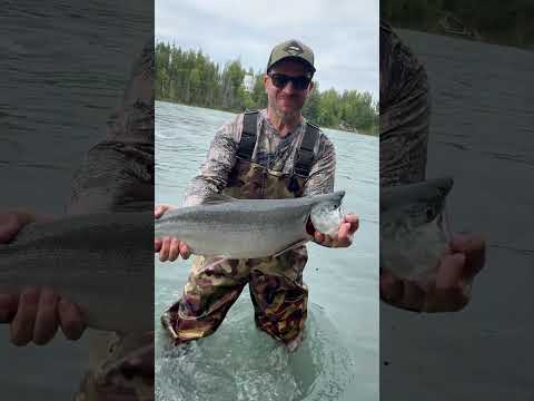 Father-in-Law’s First Salmon 🔥 #reels #FishingTrip #OutdoorLife #NatureVibes #ViralReels#FYP #diy