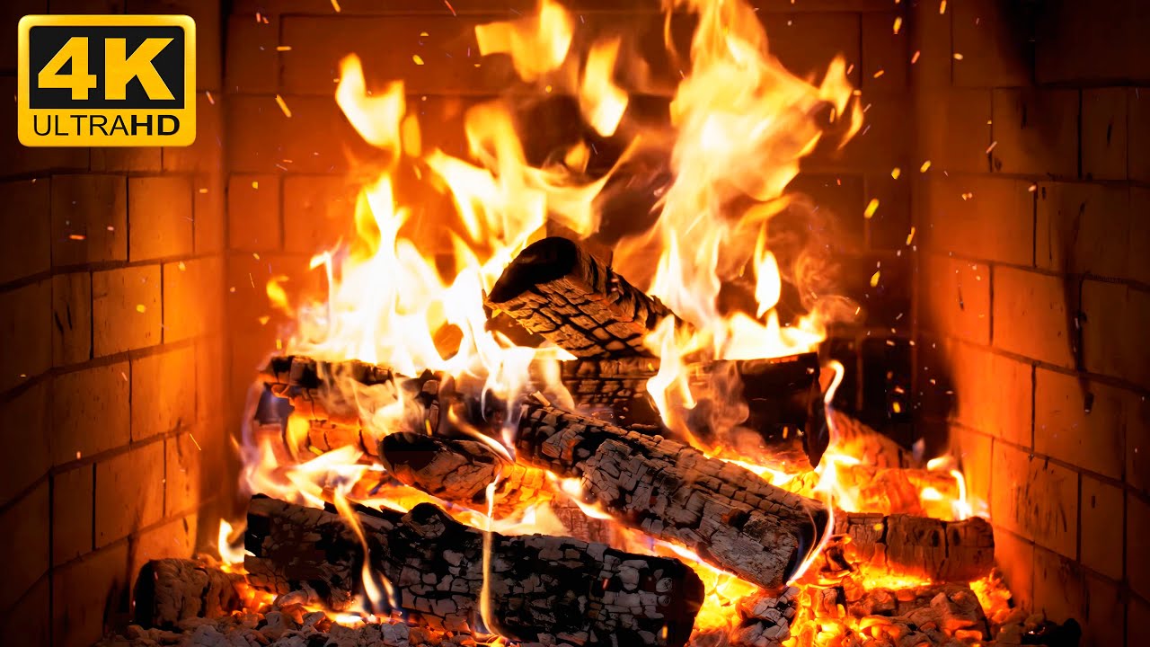 🔥 The Most Realistic Fireplace with Calming Hearth Noises and Firelight for Restful Night Sleep
