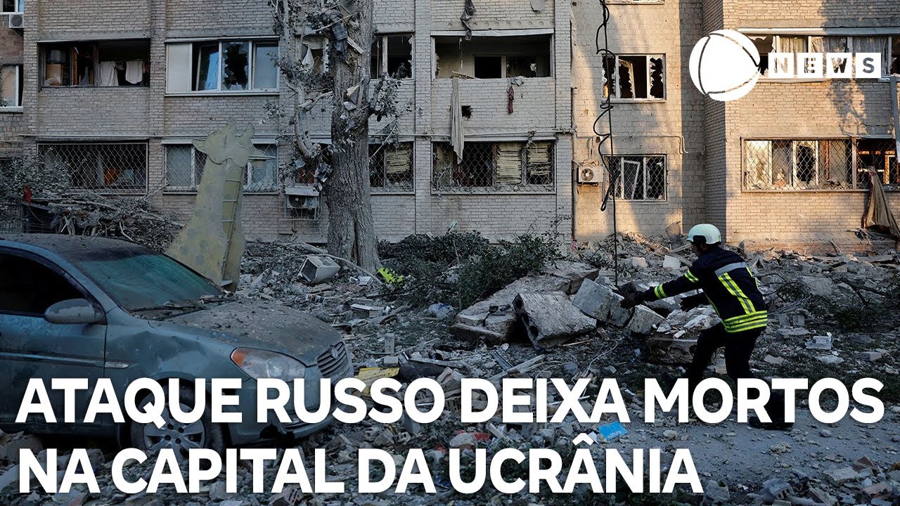 Novo ataque russo deixa mortos na capital da Ucrânia