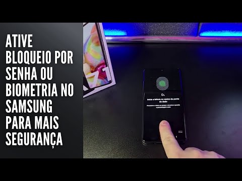 Ative bloqueio por senha ou biometria no Samsung