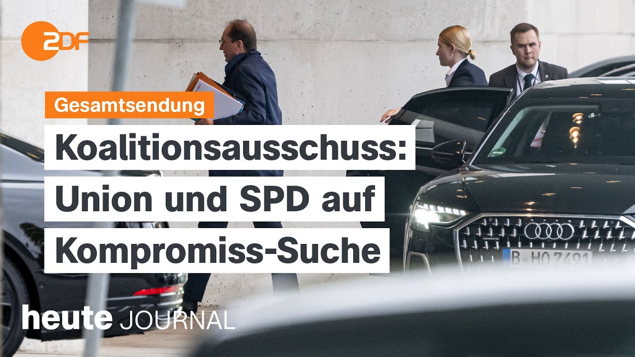heute journal 08.10.2025 Drohnen-Abwehr, Koalitionsausschuss, Kampf gegen Übergewicht